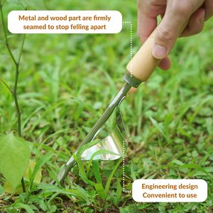 Lot de 9 outils de jardinage DIY durables de qualité alimentaire avec manche en bois, pelle, truelle, râteau et panier de transport – Vente en gros OEM - Product Image 5