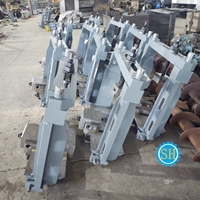 Services de fabrication sur mesure de pièces de poutres de guidage pour grandes usines sidérurgiques, usinage, soudage et assemblage