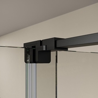 Porte de douche coulissante sans cadre en verre trempé en acier inoxydable moderne, épaisseur 8 mm, étanche, durable, écologique, CE/GS/WATER, hôtel