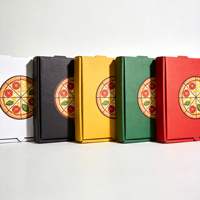 Boîte à pizza en carton ondulé personnalisée, boîte à pizza jetable en papier kraft pour la livraison de nourriture