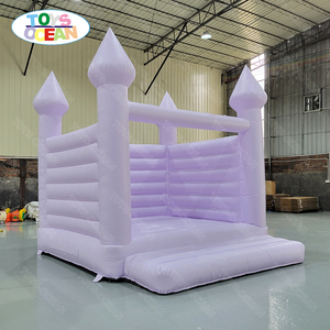 2025 New Modish Inflatable Toddler thư bị trả lại đám cưới màu trắng bị trả lại nhà Pastel màu bouncy lâu đài - Product Image 3