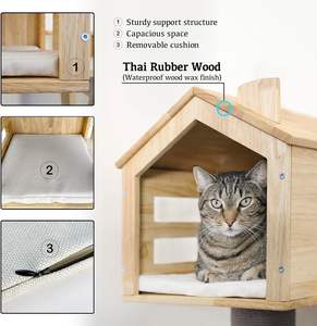 Apartemen pohon kucing Modern tahan lama dan bergaya untuk kucing dalam ruangan dibuat dengan sempurna untuk istirahat dan goresan yang menyenangkan - Product Image 4