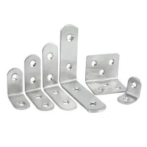 Wholesale Stainless Steel Corner Bracket Furniture Connector Accessories Plus Fixed Angle Iron 90 Degree Right Angle L-type