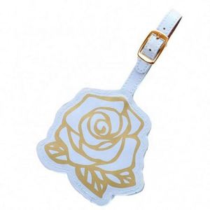 Etiqueta de Equipaje de Cuero PU con Forma de Rosa Personalizada, Ideal para Regalos, Gran Venta - Product Image 5