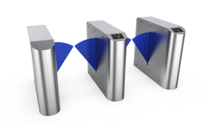 Người đi bộ truy cập cổng máy ba con lăn Swing cổng quẹt thẻ nhận dạng khuôn mặt cánh cổng cộng đồng kiểm soát truy cập tham dự - Product Image 2