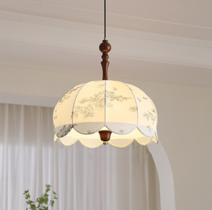 Lámpara Colgante LED Boho de Estilo Francés Retro para Sala de Estar, Dormitorio, Techo de Madera y Tela, Decoración para el Hogar, Restaurante, Comedor, Hotel, Estilo <span class=keywords><strong>Wabi</strong></span> - Product Image 3