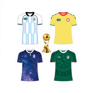 2026 Internationale Fußball-Saison Amerika-Set Fan-Fußballtrikots mit Nationalmannschafts-Shirts aus Argentinien Kolumbien Mexiko - Product Image 1