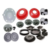 Diaphragmes en caoutchouc sur mesure FKM NBR CR Silicone, pièces d'étanchéité pour applications automobiles, médicales, industrielles, contrôle des fluides, moulage, OEM disponible