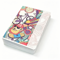 Cahier d'exercices personnalisable en couleur et en taille, reliure agrafée, logo personnalisé, couverture brillante/artistique/effaçable pour les écoles
