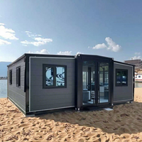 Maison préfabriquée moderne de 20 pieds ou 40 pieds pour la vie en plein air, Airbnb, cabane de villégiature, maison conteneur extensible