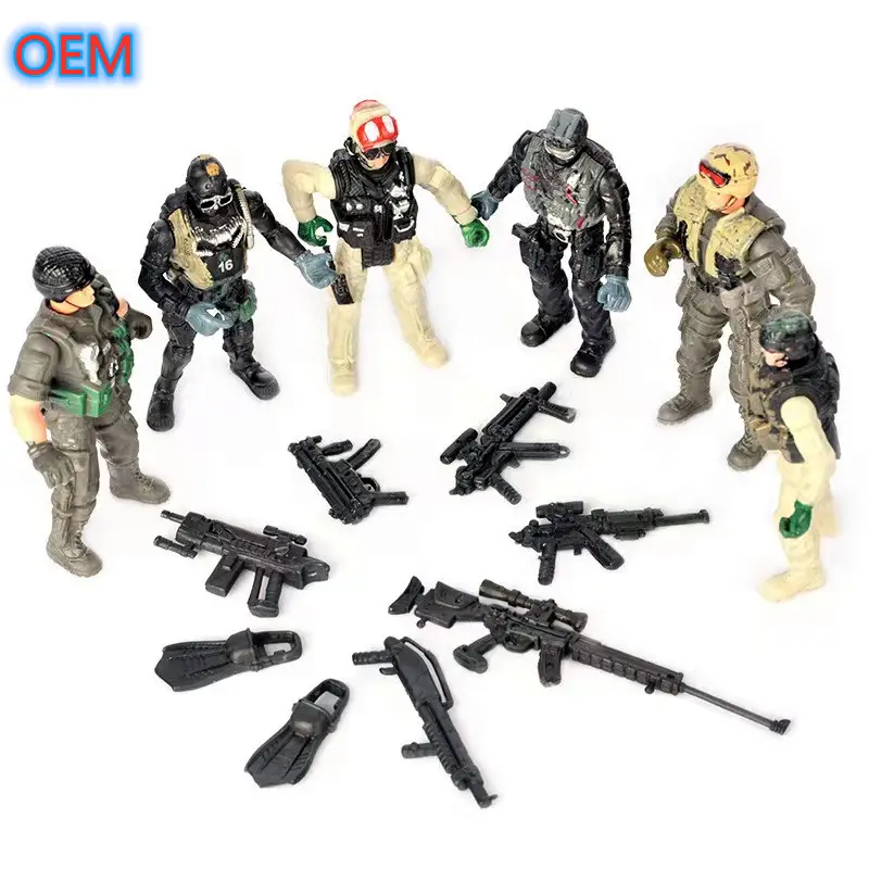 OEM 3Dアクションフィギュアおもちゃカスタムプラスチック兵士キャラクターフィギュアミリタリーフィギュア