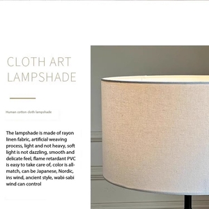 Vải trắng bóng đèn sàn góc phòng khách Đèn sàn Nhật Bản cá tính sáng tạo sofa trang trí Đèn sàn - Product Image 2
