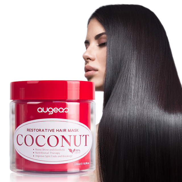 In Stock Hair Care Products Natural Repair Damaged Anti Frizz Collagen Moisture Keratin Coconut Hair Mask for Curly Hair