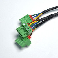 5.08mm Pin Phoenix Type Connecteur Vert PCB Vis Bornier Pôle 4pin avec 30cm Câble Assemblage Personnalisé Har Fil Assemblage