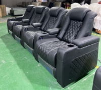 Ensemble de fauteuils canapés de salon de luxe avec bras porte-gobelet simple relax fauteuil de massage inclinable électrique ensemble de meubles