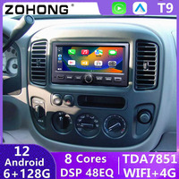 Unidad Principal Carplay para Ford Escape 2001-2004, Radio para Auto para Expedition 1997-2002, Reproductor Multimedia Estéreo Android Auto con Pantalla GPS