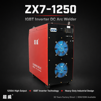 Poste à souder ZX7 1250 IGBT Inverter pour gougeage à l'arc de carbone, 380V, robuste, pour la construction navale et les centrales électriques