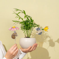 Vente en gros de attrape-soleil en verre teinté personnalisé, motif souris et lune, style Art Déco, fait main, ornement suspendu pour fenêtre, décoration maison et jardin