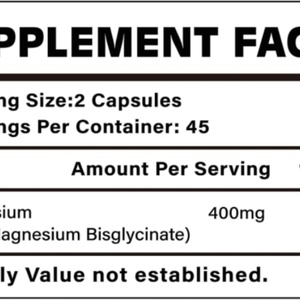 Suplemento Dietético de Glicinato de Magnesio OEM/ODM para Adultos, Alivio del Estrés, Sueño, Salud del Corazón, Nervios, Músculos, Metabolismo, Alimento Saludable - Product Image 3