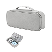 Sac Organisateur Électronique Multifonctionnel Tesky en Tissu Jacquard, Étanche, Antichoc, Anti-poussière, avec Recharge Sans Fil Numérique