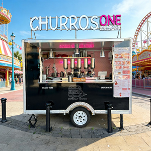 Street Food Truck Mobile Food Cart Fully Equipped <b>Caravan</b> Truck Trailer Mobile Catering Food Van <b>Bbq</b> Grill Cart Pizza Trailer - Product Image 4