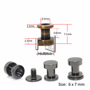 หมุดโลหะยึดชิคาโก,หมุดรีเวทสำหรับอัล<span class=keywords><strong>บั</strong></span>้มรูปเมนูปฏิทินเข็มขัดหนังรัดกระเป๋า<span class=keywords><strong>ส</strong></span><span class=keywords><strong>ตา</strong></span>งค์ - Product Image 3