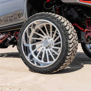 Jantes de camion brillantes forgées à lèvre profonde 20/22/24/26 pouces 10J 6x139.7 Multi-rayons Poli Personnalisé pour F250/ Bronco - Product Image 4