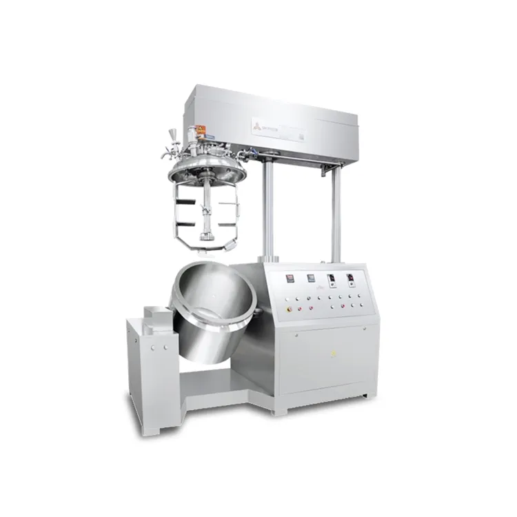 Vacuum Homogenizing Mixer ZJR-100 Vacuum Emulsifying Homogenizer Mixer Hair Color Making Machine Hair Wax Mixing Equipment