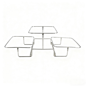 Bow Shaped <strong>Food</strong> Rack Top Quality Stainless Steel <strong>Food</strong> Display <strong>Stand</strong> Divider Hotel Buffet Display Dessert Cake <strong>Stand</strong> - Product Image 4