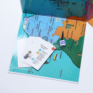 하이 퀄리티 사용자 정의 1CM 두께 보드 게임 카드 놀이 공장 인쇄 디자인 플라스틱과 종이로 구성 - Product Image 2