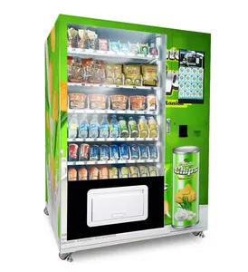 Digitale Directe Push-Sleuf Touchscreen Combinatie Snacks En Dranken Drankautomaten Voor Retail-Artikelen