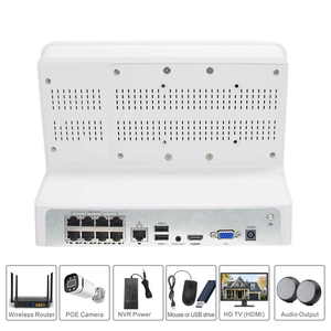 Sistema de Cámara de Seguridad CCTV TSEye 8MP 8CH, Grabador de Monitor POE NVR, Cámara IP IP67, Visión Nocturna a Todo Color, Audio, Kit PTZ para el Hogar - Product Image 5