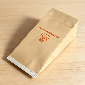 Custom Printed Kraft Paper <b>Bag</b> with Tin Tie Food Grade Stand Up Biodegradable <b>Bag</b> for Coffee Tea bread packaging - Product Image 1