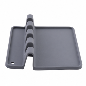 Supporto in Silicone per Utensili da <span class=keywords><strong>Cucina</strong></span> da Appoggio 13,8 cm con Vassoio Raccogligocce, <span class=keywords><strong>Porta</strong></span> Cucchiai, Spatole e <span class=keywords><strong>Mestoli</strong></span> per Utensili da <span class=keywords><strong>Cucina</strong></span> Organizzati - Product Image 5