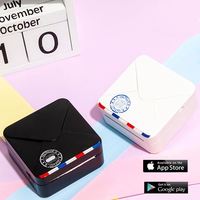 Printer Foto Thermal HD Phomemo M02S 300DPI, Kertas Stiker 15/25/53mm, Printer Thermal Nirkabel Mini Portabel untuk Ponsel