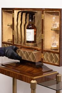Art Deco Style Luxury <strong>Wooden</strong> Whiskey Cabinet, Exquisite Craftsmanship Liquor Display &amp; <strong>Storage</strong> <strong>Box</strong> for Premium Spirits - Product Image 3