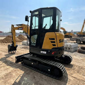 Meilleur prix, approvisionnement direct usine pour mini-excavatrice sur chenilles SY35U de 3,5 tonnes, conception compacte PLC, haute efficacité, construction fiable - Product Image 1
