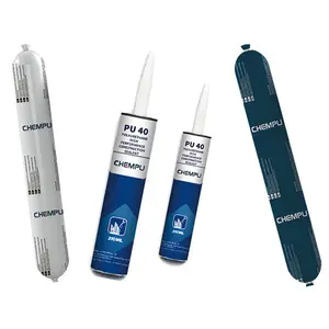 CHEM Adhesivo y sellador de construcción de poliuretano para calafateo de hormigón flexible y pintable, 10,1 oz, negro - Product Image 1