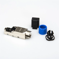Connecteur modulaire FTP blindé sans outil 8P8C Cat5e Cat6 Cat6a Cat7 Cat8