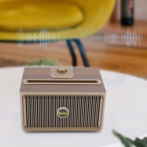 <span class=keywords><strong>Enceinte</strong></span> <span class=keywords><strong>Bluetooth</strong></span> sans fil rétro OneDer - Audio Hi-Fi en <span class=keywords><strong>bois</strong></span> avec support pour téléphone - Product Image 5