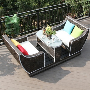 Muebles de exterior para patio, Columpio de 4 asientos, <span class=keywords><strong>mecedora</strong></span> de jardín con cortina - Product Image 4