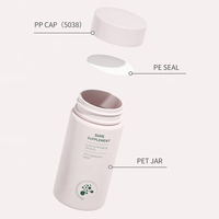 Emballage personnalisé en plastique PET résistant aux enfants, pot pour bonbons gélifiés, pot pour épices, pot pour compléments alimentaires, pot pour vitamines, pot de stockage