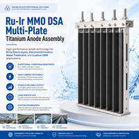Électrode d'Anode Multi-Plaques en Titane MMO DSA Ru-Ir pour Électrolyse de la Saumure, Électrochloration, Traitement de l'Eau – Personnalisable