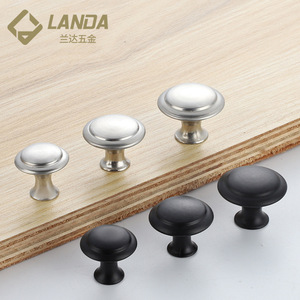 Landa Mushroom Style Cabinet <b>Knobs</b> Stainless Steel Round Single Hole Minimalist <b>Drawer</b> Handle 906 - Product Image 1