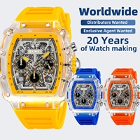 Reloj SKMEI 2305 de Edición Limitada, Cuadrado, Analógico, de Cuarzo, Deportivo, de Moda, Resistente al Agua 5 BAR, con Caja de PC y Correa de Silicona, Gran Venta