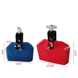 Instrumento de Percusión Orff al por Mayor, Campana de Vaca Cuadrada de Plástico ABS Roja, Bloques de Ritmo Educativos, Claquetas Cuadradas para Niños - Product Image 6