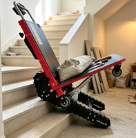 Chariot électrique monte-escalier pliable à quatre roues, portable
