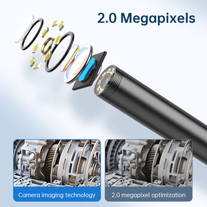 Caméra d'inspection portable HD IP67 7,9 mm 8 <span class=keywords><strong>LED</strong></span> pour tuyaux d'égout domestiques, <span class=keywords><strong>mini</strong></span>-caméra endoscopique industrielle mobile USB - Product Image 3