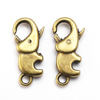 Crochets mousquetons en alliage de bronze antique en forme de cœur pour la fabrication de colliers et bracelets DIY, apprêts pour la création de chaînes de bijoux personnalisées