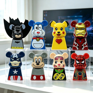 Figuras Miniatura Estilo <span class=keywords><strong>Bearbrick</strong></span>, 8 Piezas, <span class=keywords><strong>Precio</strong></span> al por Mayor, Tarifas Competitivas, Proveedor Confiable, Calidad de Exportación, Juego de Juguetes Hero Mouse Bricks - Product Image 2